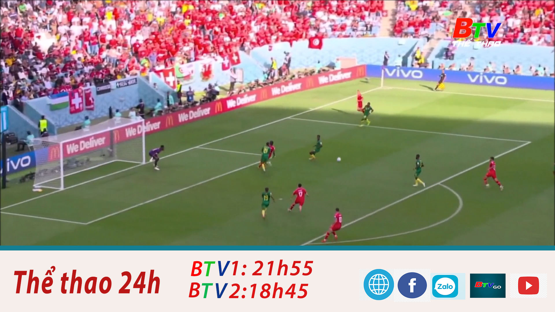 Bảng G World Cup 2022 – Thụy Sỹ 1-0 Cameroon